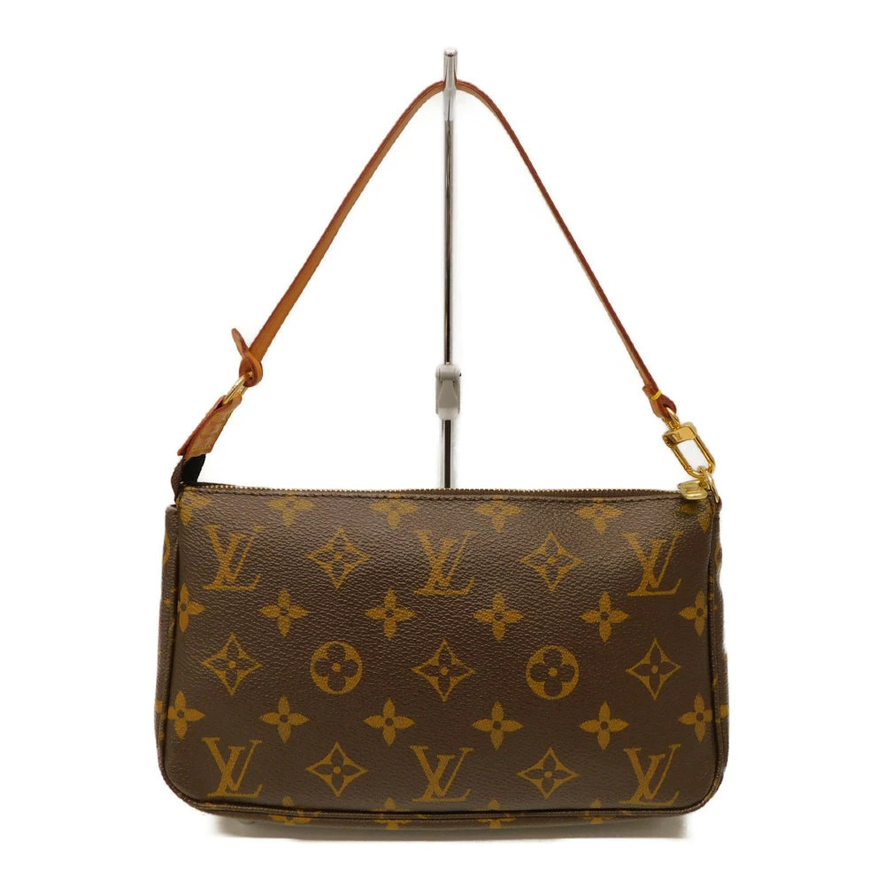 Louis Vuitton Pochette Compact Handbag Accessoires Brown Monogram Brown